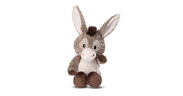 Peluche Burro Donkeylee 22cm Gris  para Jugar y abrazar para nios y Adultos una Gran Idea de Regalo