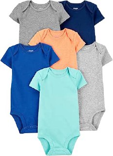 Simple Joys by Carter's Short Sleeve Bodysuit Bodysuit Baby-Kids (Pack of 6)