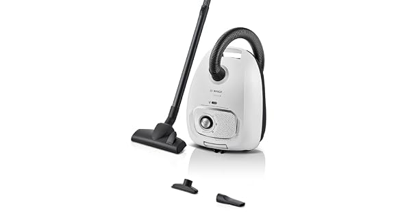 Bosch  Aspirador con Bolsa Serie 4 Volumen XL de Bolsa de Polvo Boquilla para Ranuras y tapicera Blanco BGB41WH1