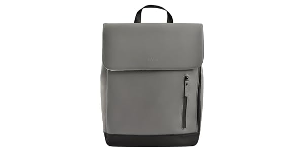 BABA Bolso cambiador para beb Mochila Impermeable 11 bolsillos Goma reciclada Transpirable Asas y espalda acolchadas Bolsillo isotrmico PC17 pulgadas 19L Oslo Bag Anthracita