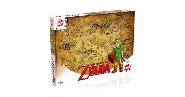 Winning Moves Rompecabezas The Legend of Zelda Hyrule Puzzle 1000 Piezas  Juguetes para nios 10 aos y Todos los Fans del Juego para Jugar Solo o en compaa Incluye pster