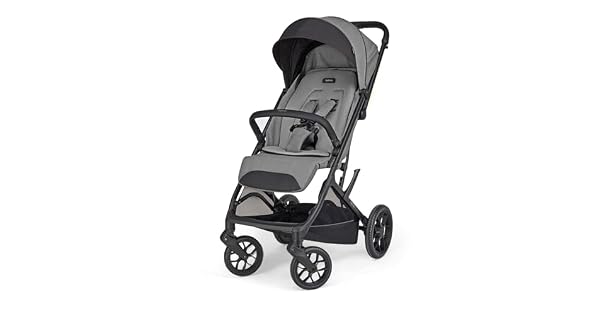 Inglesina Maior  Cochecito compacto y ligero de 79 kg ruedas grandes amortiguadas asiento amplio All Season cierre con una mano capota UPF 50 hasta 22 kg Canyon Grey