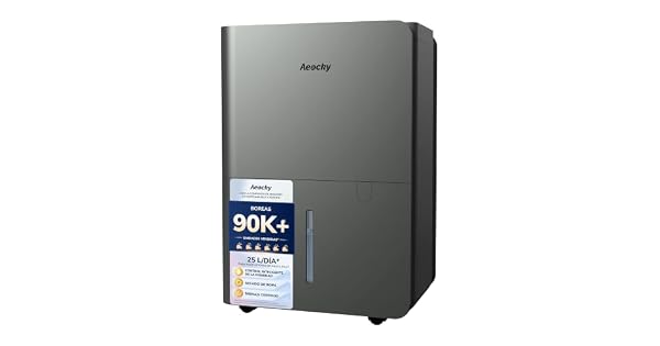 AEOCKY Deshumidificador 25 lda Secado de Ropa Depsito 27 l Grey