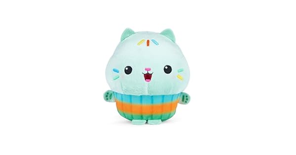 Schmidt Spiele 42799 Gabbys Dollhouse Cakey Expression Green Cakey 25 cm Peluche  Exclusivo de Amazon