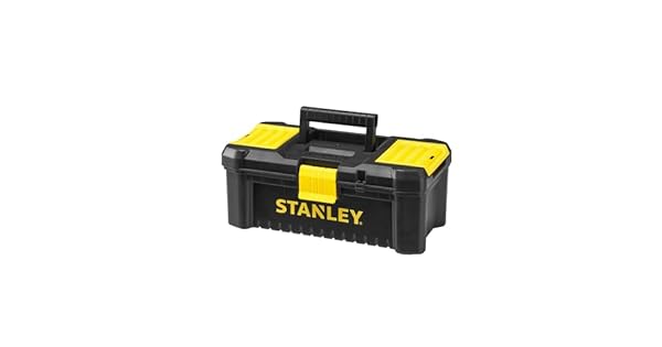 STANLEY Caja de herramientas de plstico con cierre de plstico 32 x 188 x 132 cm asa ergonmica organizadores en la tapa bandeja interior extrable orificio para candado STST175514